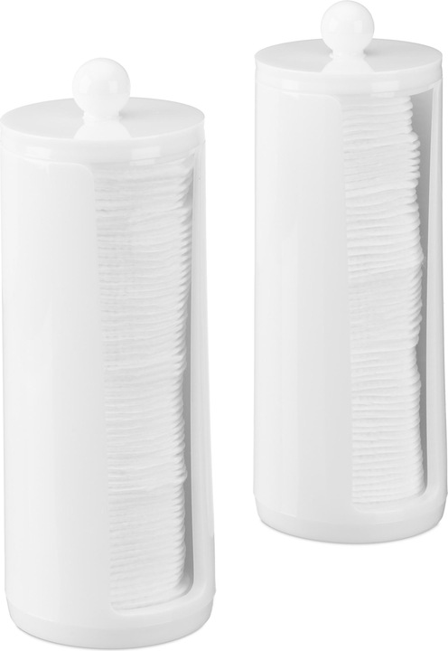Image du produit Relaxdays Distributeur rond coton démaquillant 2