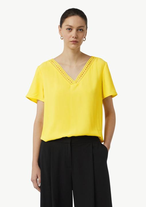 Immagine prodotto Comma Bluse Loose-Fit-Shirt aus Crêpe mit Spitzen-Detail (34)