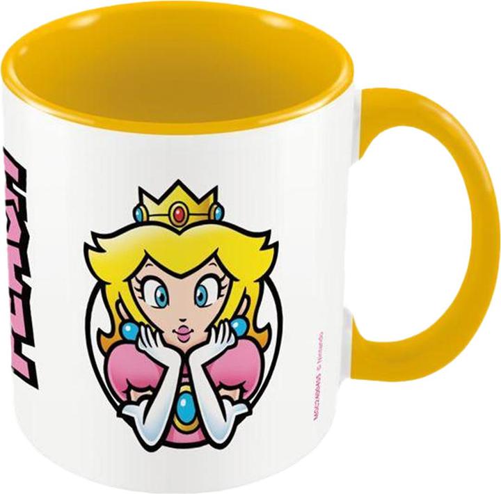 Super Kaffeebecher Zweifarbige Innenseite Princess Peach (325 ml)