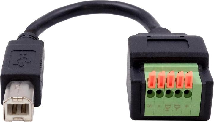 Actual product image Exsys USB-B Terminal Block Adapter (USB-BC 1.2, 15 cm)