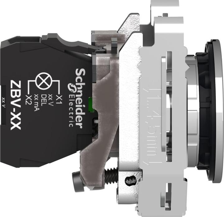 Actual product image Schneider Electric Indicator light XB4F complete, 30mm, white, XB4FVM1