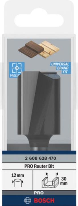 Produktbild Bosch Professional Zubehör Nutfräser, 12 mm, D1 30 mm, L 40 mm, G 81 mm