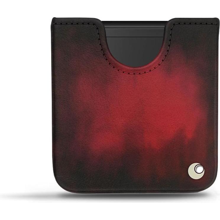 Noreve Lederschutzhülle (Samsung Galaxy Z Flip), Smartphone Hülle, Rot