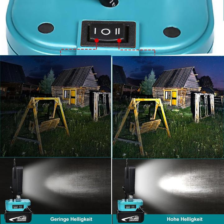 Actual product image ‎Edtran Akku-Arbeitsleuchte (6000 lm)