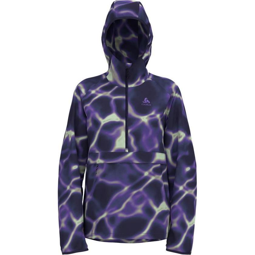 Odlo, Damen, Laufjacke, Zeroweight Print (S), Blau, S