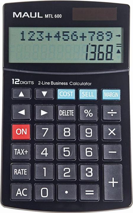 Maul Calculator MTL600 Black (Solar cells)