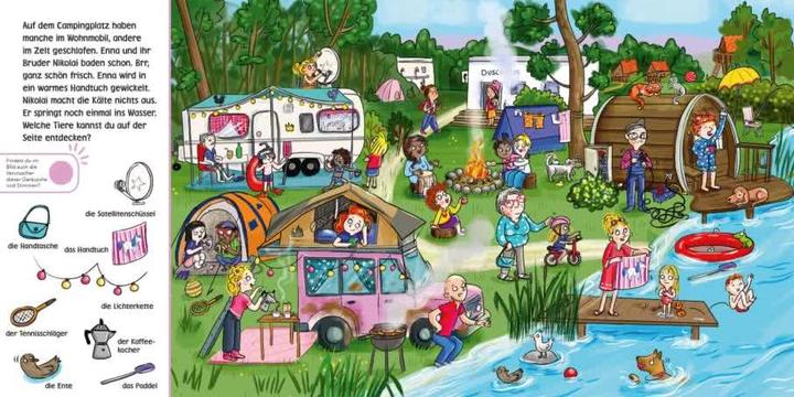 Productafbeelding Hör mal (Soundbuch): Wimmelbuch: Wir machen Urlaub (Duits)