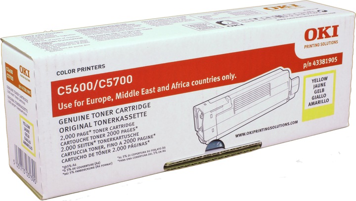 Actual product image OKI 43381905 (Y)