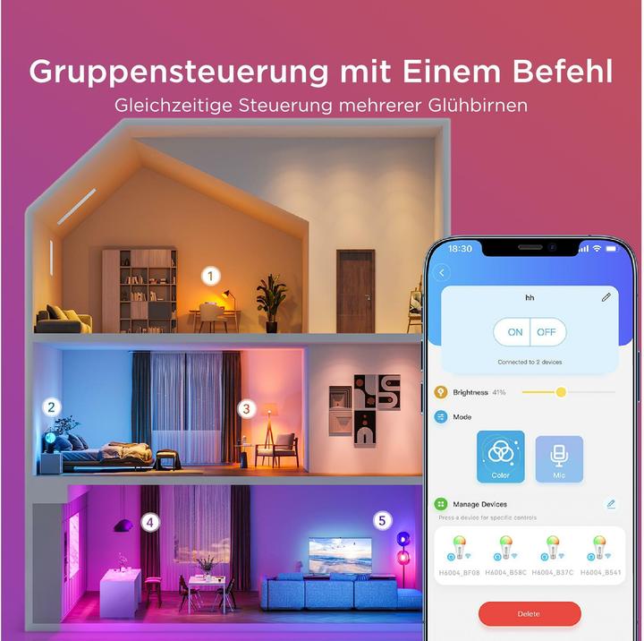 Produktbild Govee Leuchtmittel Smart (E27, 800 lm, 1x)