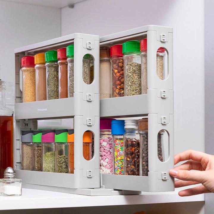 Actual product image InnovaGoods Sliding and swivelling spice rack