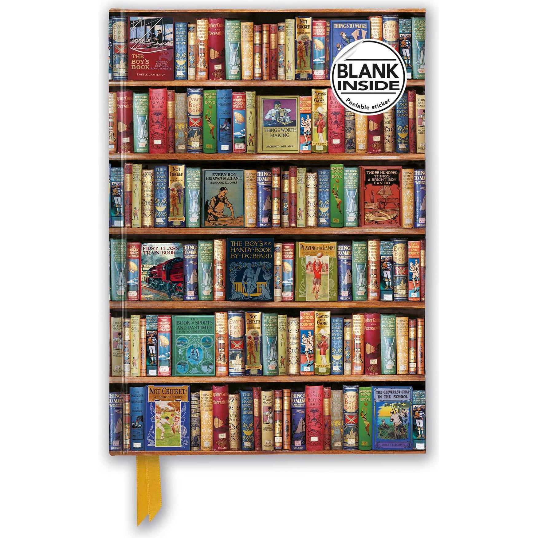 Browntrout Verlag, Heft + Block, Bodleian Libraries: Hobbies & Pastimes Bookshelves (Foiled Blank Journal) (Blanko, Hart...