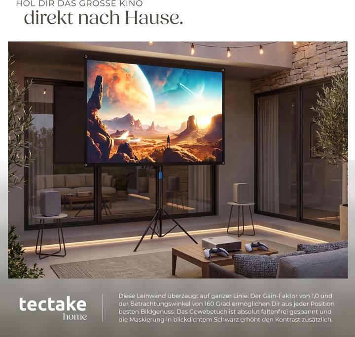 Produktbild tectake Cinema (80", 16:9)