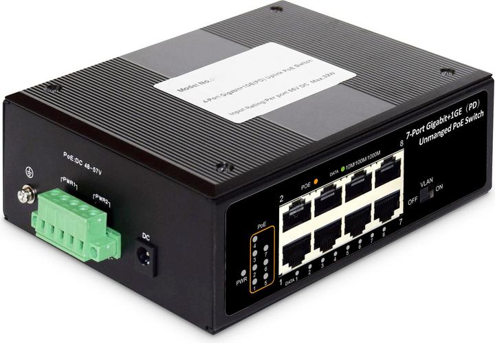 Image du produit Digitus Switch Industriel 7xgigabit Poe (7 ports)