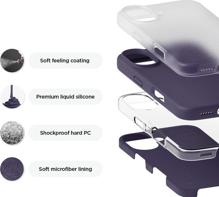 Produktbild Screenguard Apple iPhone 16 Plus Liquid Silicone Case Hülle (Apple iPhone 16 Plus)
