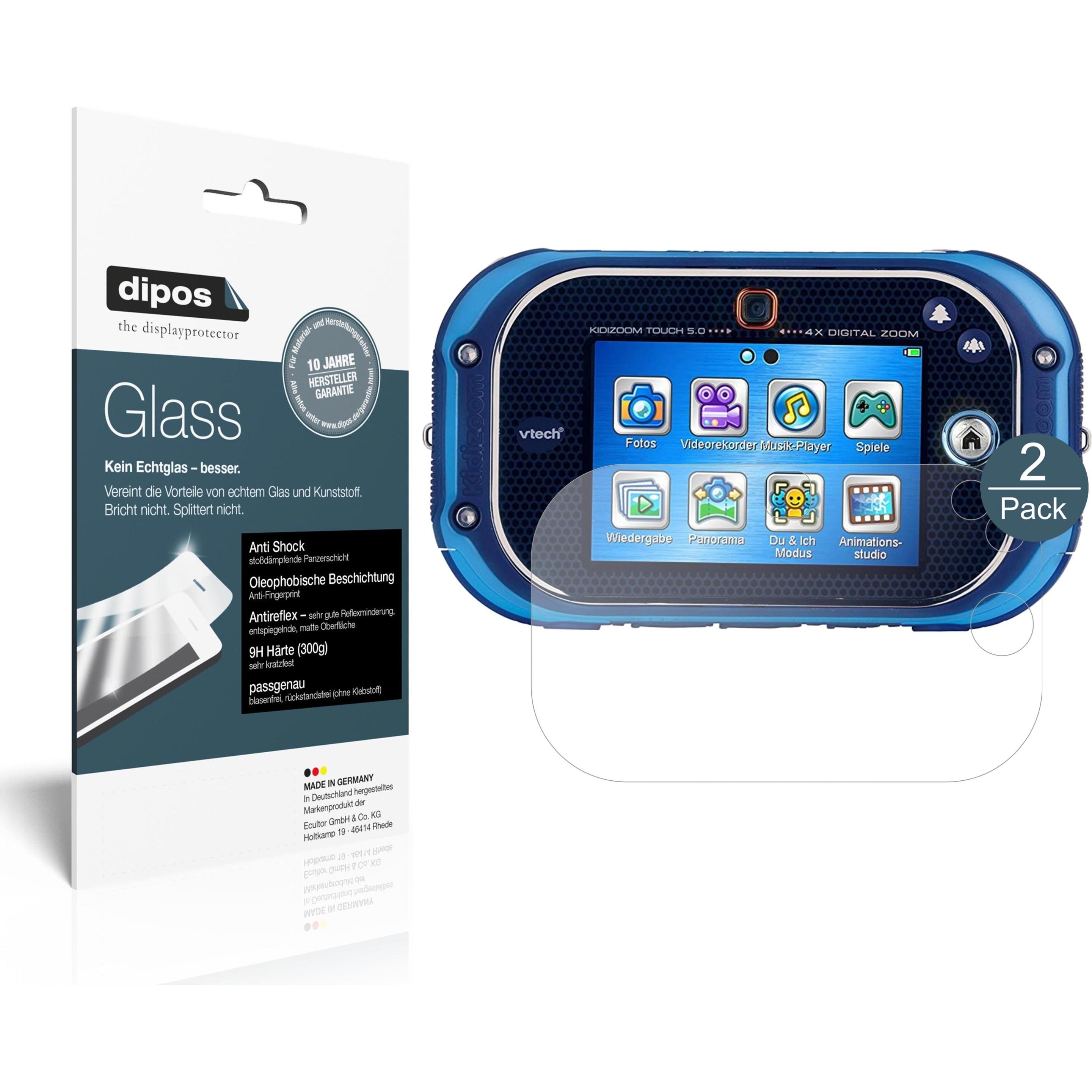 Dipos Displayschutz Anti-Shock (Displayschutz, Vtech Kidizoom Touch 5.0), Kameraschutz, Transparent