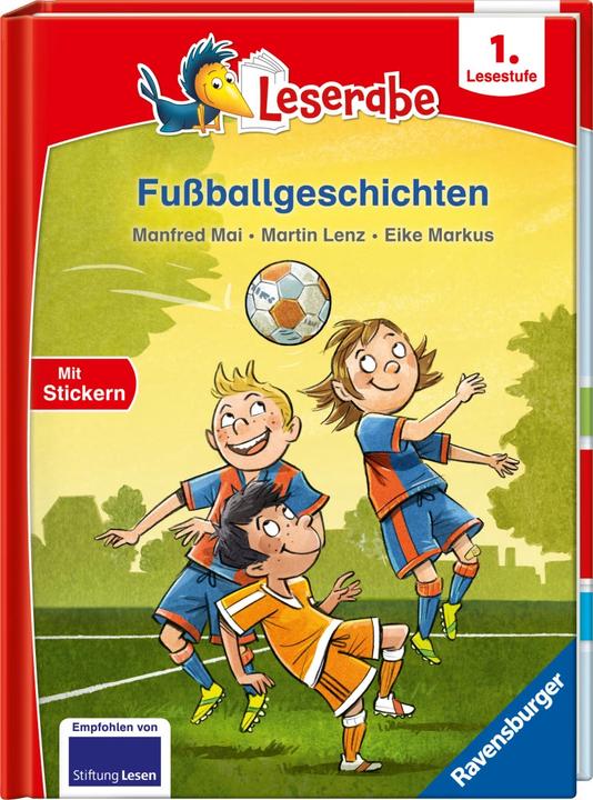 Immagine prodotto Ravensburger Fussballgeschichten - Leserabe 1. Klasse - Erstlesebuch für Kinder ab 6 Jahren (Tedesco, Come Marcus, Manfred Maggio, Martin Lenz, 2023)