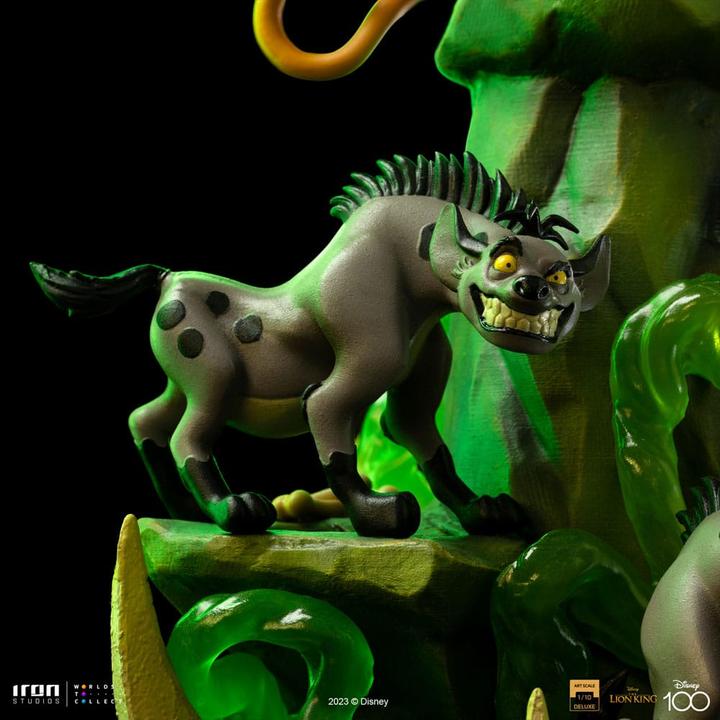 Actual product image Iron Studios The Lion King statuette Art Scale Deluxe 1/10 Scar Deluxe 31 cm