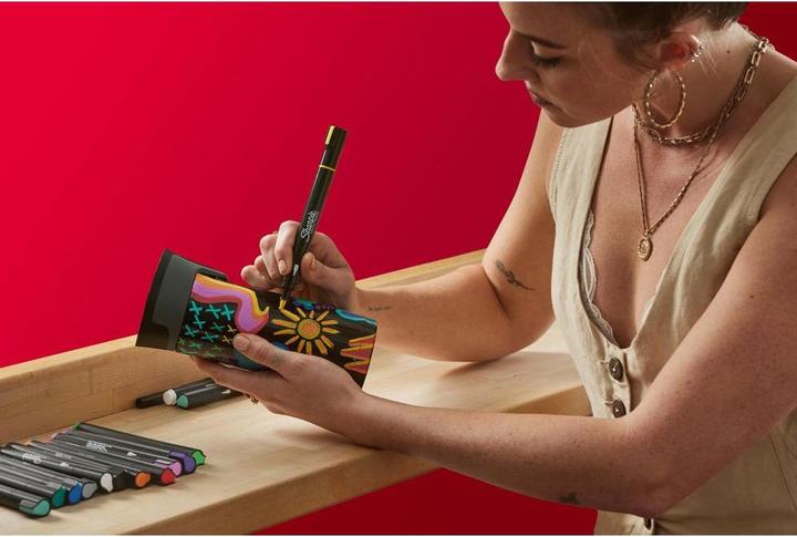 Produktbild Newell Sharpie - Creative Acrylic Marker Brush tip 5-Blister (2201182) (5x)