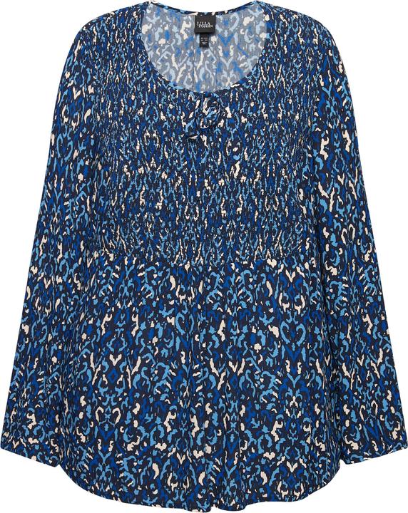 Produktbild Ulla Popken Bluse, gesmokt, Rundhals, ausgestellter Langarm (46, 48)