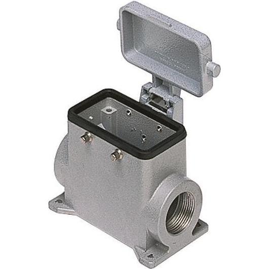 ILME gaestopas – Sockel MURAL 2 Mechanismen 2 x M32 mit Deckel, Elektronikkabel + Stecker