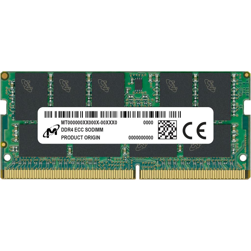 Crucial DDR4 ECC SODIMM 2Rx8 3200 (1 x 32GB, 3200 MHz, DDR4-RAM, SO-DIMM), Memoria RAM