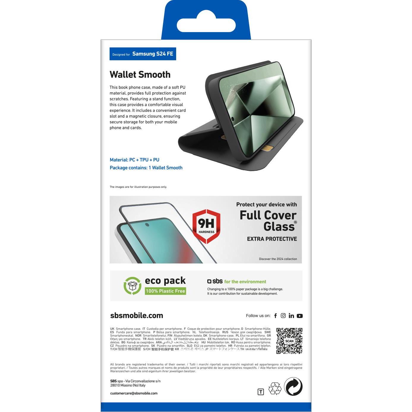 Thumbnail - SBS Wallet Stand FE schwarz (Samsung Galaxy S24 FE), Smartphone Hülle, Schwarz