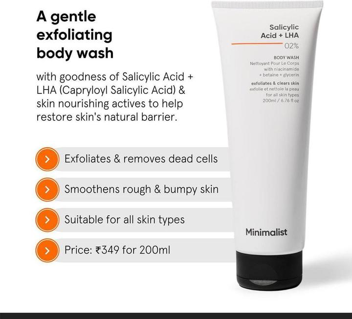Actual product image Minimalist Salicylic Acid + LHA 02% (200 ml)