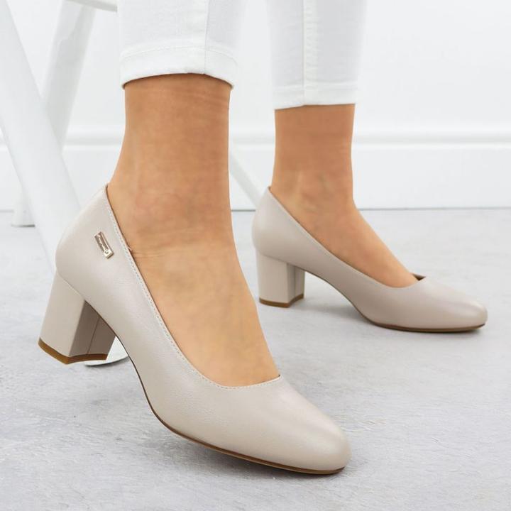 Produktbild Leone Nude Sergio PB178 block heel pumps (38)