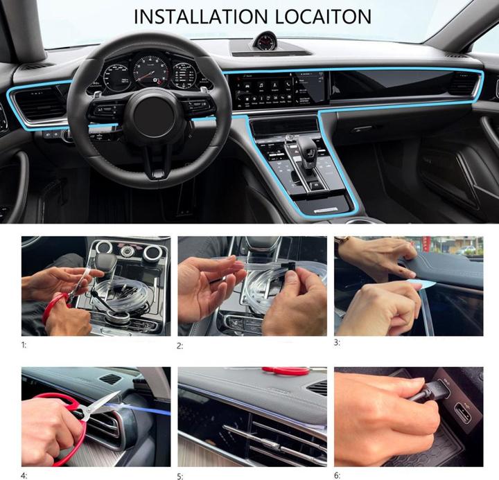 Produktbild Werkstein Auto Lichtstreifen USB