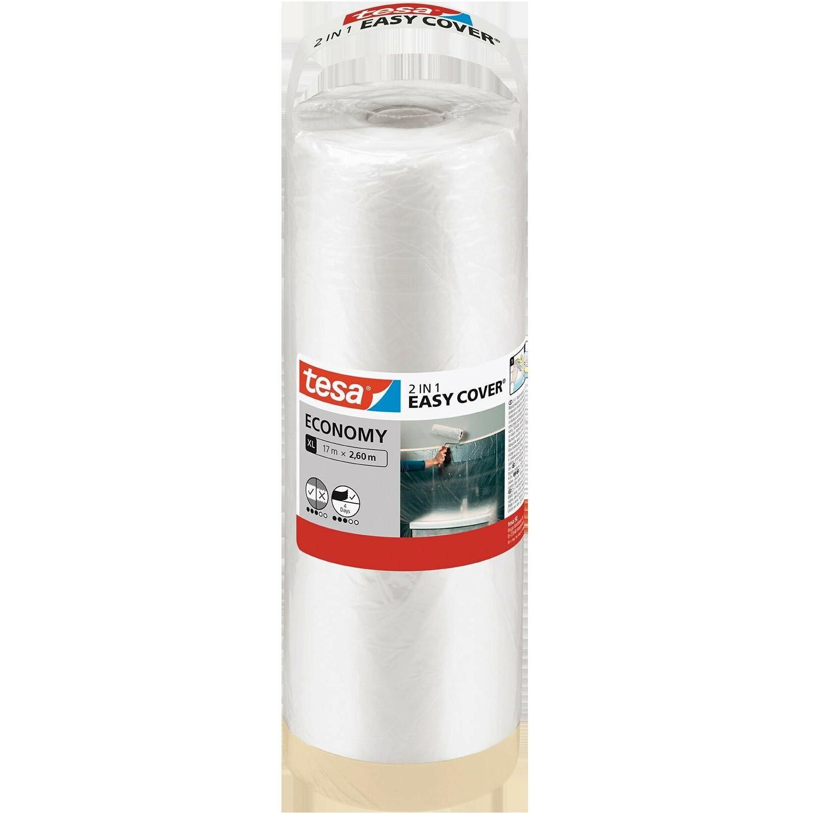 tesa, Klebeband, EASY COVER Malerfolie ECONOMY Refill Nachfüllrolle (2600 mm)