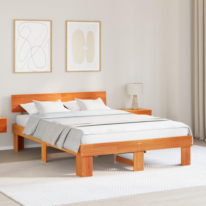 Actual product image vidaXL Moderner Bettrahmen (140 x 200 cm)