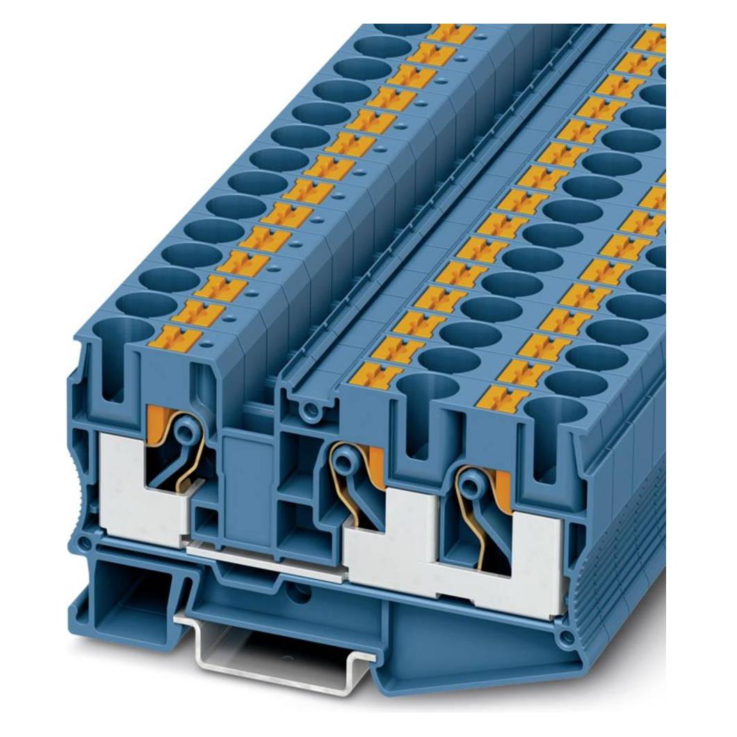 Phoenix Contact Reihenklemme Push-in, Elektronikkabel + Stecker, Blau