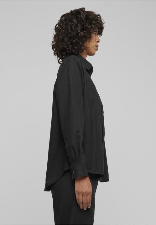 Produktbild Urban Classics Ladies Linen Mixed Oversized Shirt - 165597 (L)