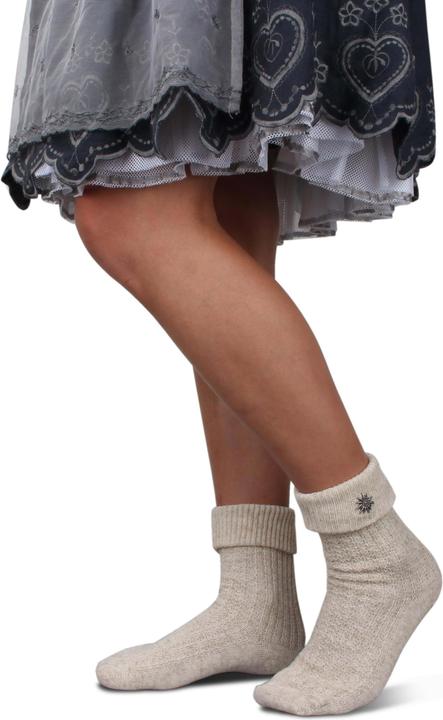 Actual product image Normani Traditional socks with edelweiss pin (Single pack, 39 - 42)
