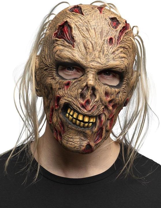Produktbild Boland Zombie Grumble Latexmaske – Realistische Horrormaske für Halloween-Nacht