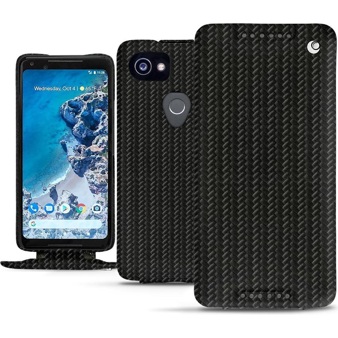 Noreve Lederschutzhülle vertikal (Google Pixel 2 XL), Smartphone Hülle, Schwarz