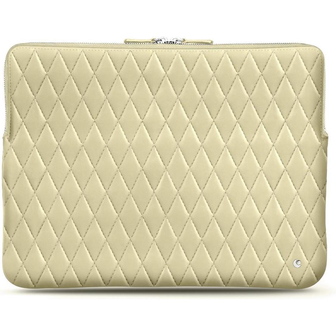 Noreve Lederhülle, Notebooktasche, Beige