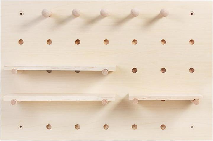 Actual product image Maclean DREWNIANA TABLICA ORGANIZER KOLOR JASNE DREWNO 40X60 CM MAX. 20 KG MC-130 WD