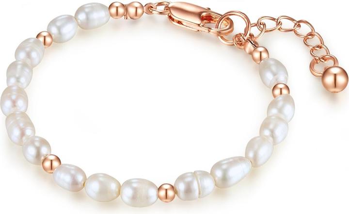 Produktbild Lulu & Jane Messing Süsswasser-Zuchtperle roségold 19,5 cm Basislänge + 5,0 cm Verlängerung - 33024 (19.50 cm, Messing)