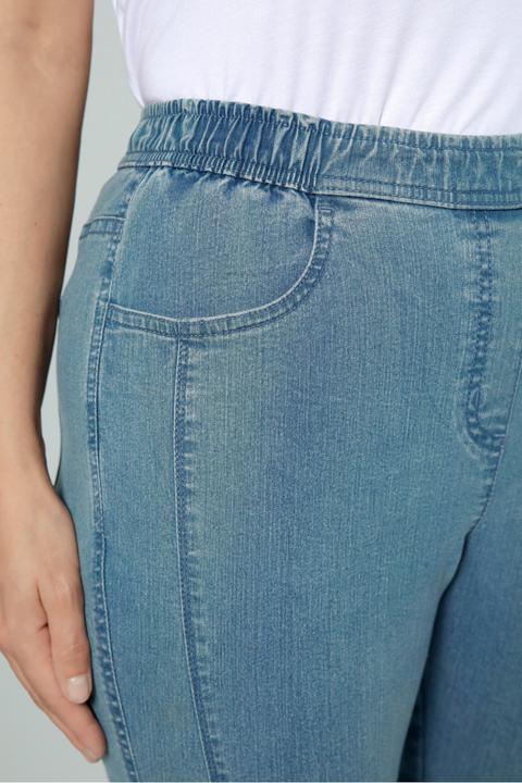 Actual product image Meyermode Jeans, Slim Fit, Ziernaht, 4-Pocket, Elastikbund (40)