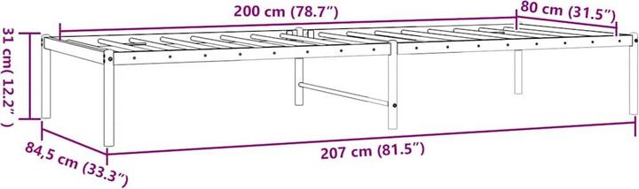 Image du produit vidaXL Bettgestell (80 x 200 cm)