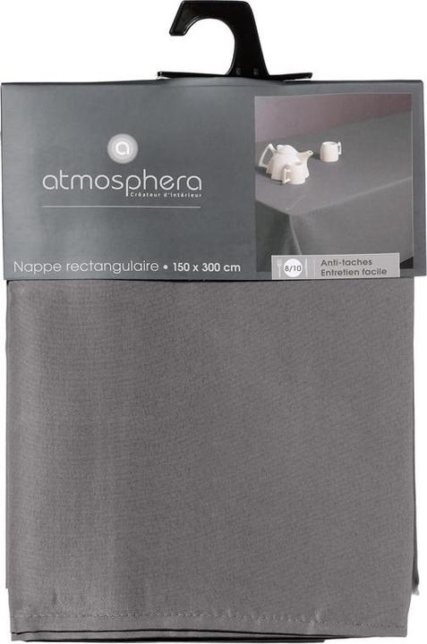 Produktbild Atmosphera Tablecloth 103902B, grey, 300 cm x 150 cm (300 x 150 cm)
