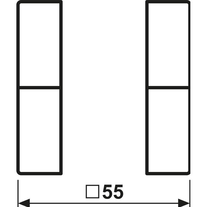 JUNG, Zubehör Schalterprogramm, Taste 2t Sensor A sw mt f.Bussystem A502TSASWM