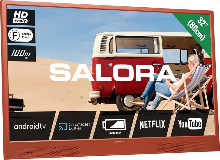 Actual product image Salora LANGATON32SO tv 81.3 cm HD Smart TV Wifi Oranje (32", LED, HD ready)