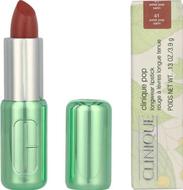 Actual product image Clinique Pop Longwear Lipstick Petal Pop - Satin 3.9g (Petal Pop)