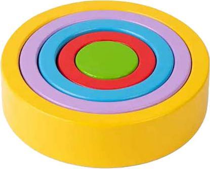 Image du produit Bigjigs Blumenturm aus Holz, 5 Stück.