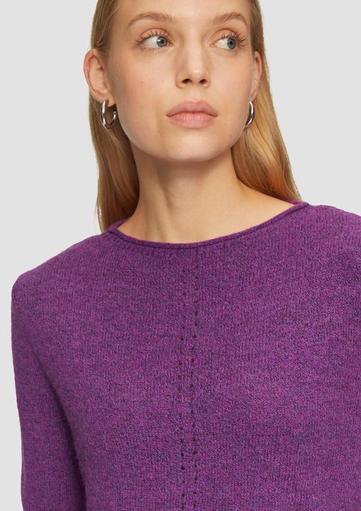 Produktbild S.Oliver Strickpullover Weicher Strickpullover mit Ajour-Detail (XXL)