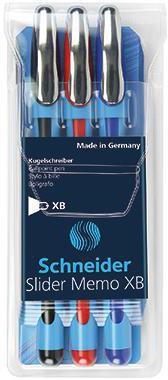 Produktbild Edding Schneider Kugelschreiber Slider Memo 3erSet (Mehrfarbig, 3x)