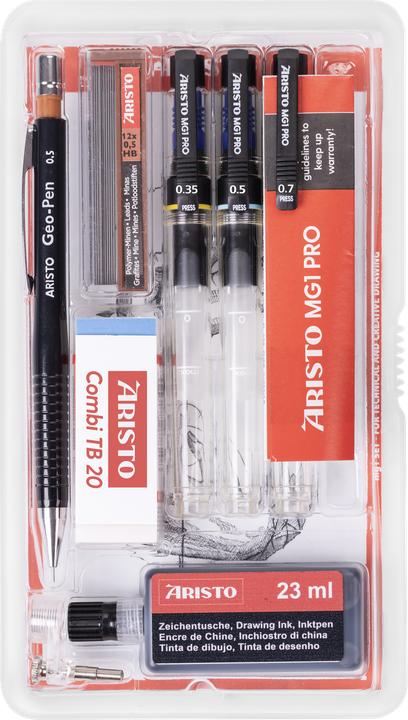 Image du produit Aristo Crayon à encre mg1 3 pièces (Noir, 3x)
