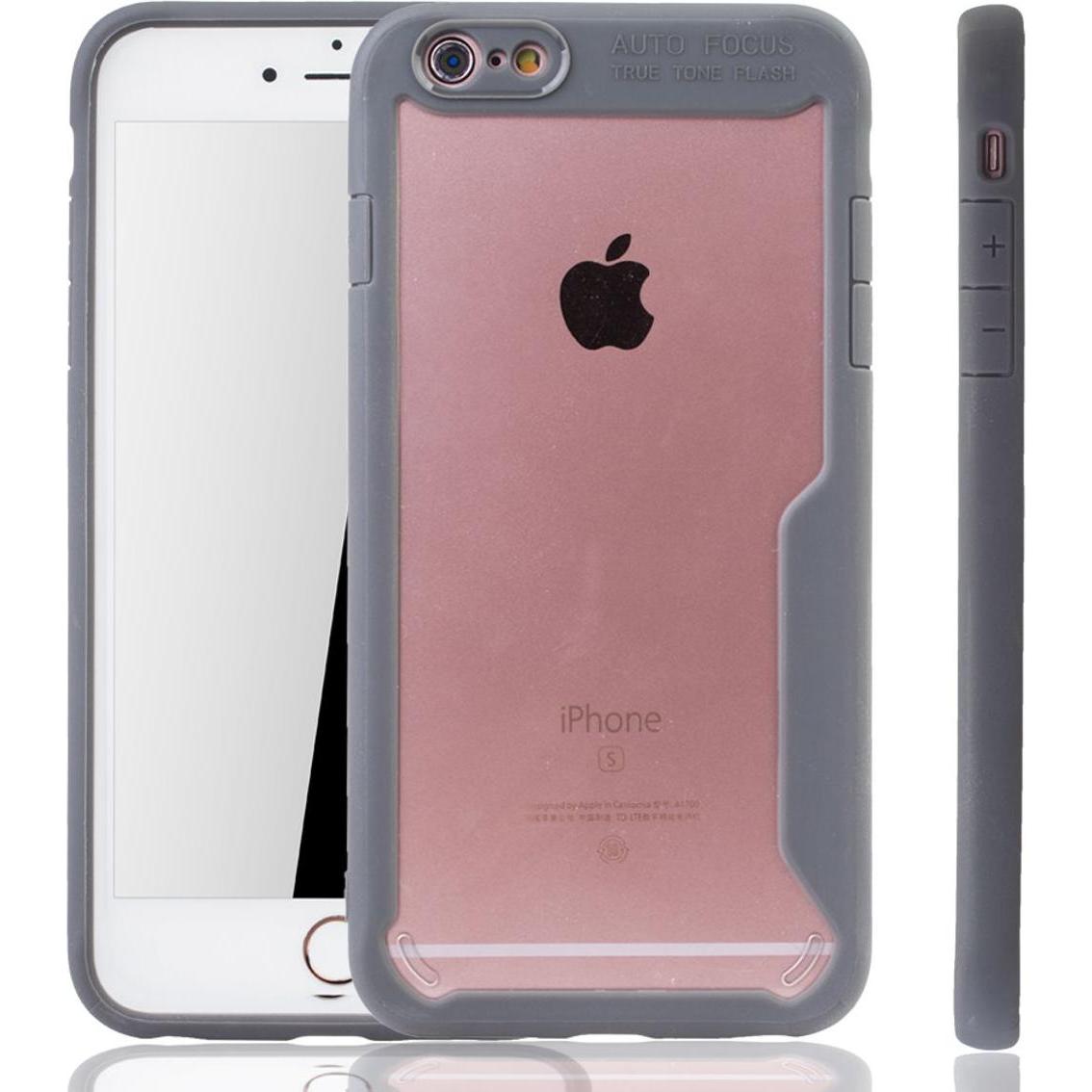König Design Apple iPhone 6 / 6s Hülle Case Handy Cover Schutz Tasche Schutzhülle Bumper Grau (Apple iPhone 6), Smartpho...